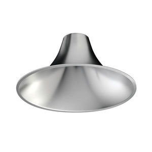 Juno Recessed Lighting L600HW-WTS-FM 6" LED Hyperbolic Trim, Open Reflector, Wide Distribution, Wheat Satin Low Iridescent Alzak Finish, Flush Mount