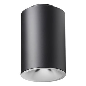 Juno LC8S 15LM 40K 277 B G4 80CRI FD BR Indy 8" Round Cylinder Surface Mount L-Series, 1500 Lumens, 4000K Color Temperature, 277V, Black Cylinder, Gen 4, 80 CRI, Forward or Reverse Phase Dimming Driver