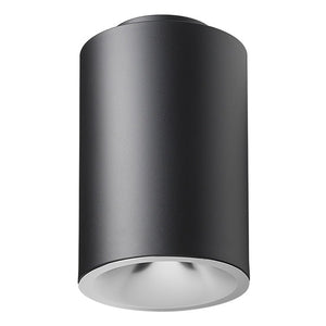 Juno Lighting LC8S 23LM 35K 277 B G4 80CRI DALI BR Indy 8" Round Cylinder Surface Mount L-Series, 2300 Lumens, 3500K Color Temp, 277V, Black Cylinder, Gen 4, 80 CRI, DALI Control Dim, Emergency Battery Pack