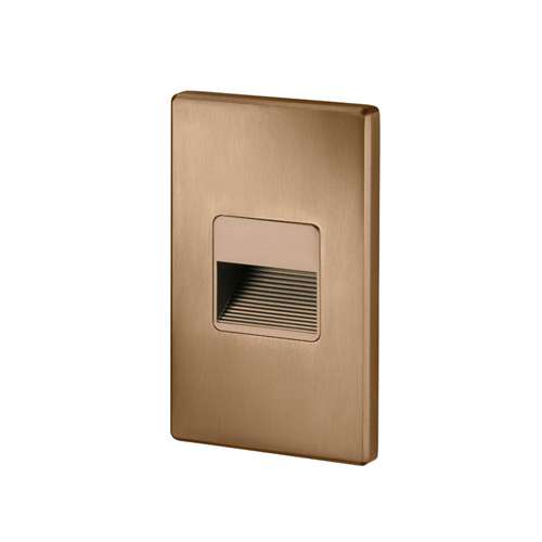 Juno Step Light LMS 30K CTO 120 RPC BZ Indoor LED, 2W 120V Dimmable Driver, 3000K Light Color, Cutoff Optic, Bronze Plated