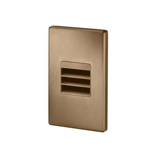 Juno Step Light LMS 40K LVR 120 RPC BZ Indoor LED, 2W 120V Dimmable Driver, 4100K Light Color, Louver Optic, Bronze Plated