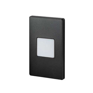 Juno Step Light LMS 40K MKR 120 RPC BL Indoor LED, 2W 120V Dimmable Driver, 4100K Light Color, Opal Marker Optic, Black Textured