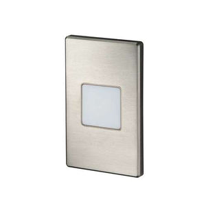Juno Step Light LMS 40K MKR 120 RPC SN Indoor LED, 2W 120V Dimmable Driver, 4100K Light Color, Opal Marker Optic, Satin Nickel Plated
