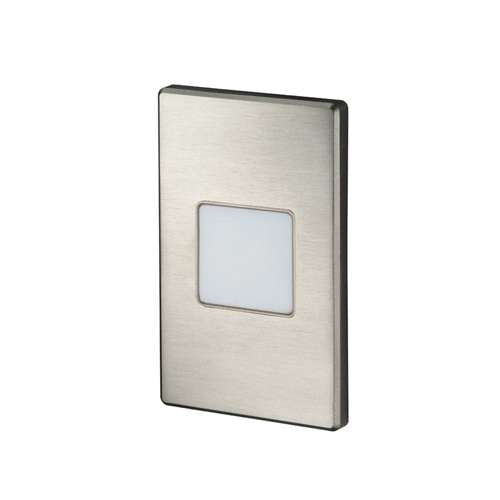 Juno Step Light LMS 40K MKR 120 RPC SN Indoor LED, 2W 120V Dimmable Driver, 4100K Light Color, Opal Marker Optic, Satin Nickel Plated