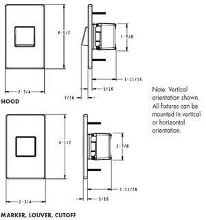 Juno Step Light LMS-41K-C-BZ Indoor LED, 2W 120V Dimmable Driver, 4100K Light Color, Cutoff Optic, Bronze Plated