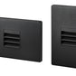 Juno Step Light LMSW-3K-L-BL Outdoor/Wet Location LED, 2W 120V Dimmable Driver, 3000K Light Color, Louver Optic, Black Textured