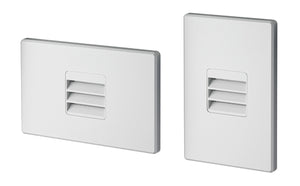 Juno Step Light LMSW-41K-L-WH Outdoor/Wet Location LED, 2W 120V Dimmable Driver, 4100K Light Color, Louver Optic, White Textured