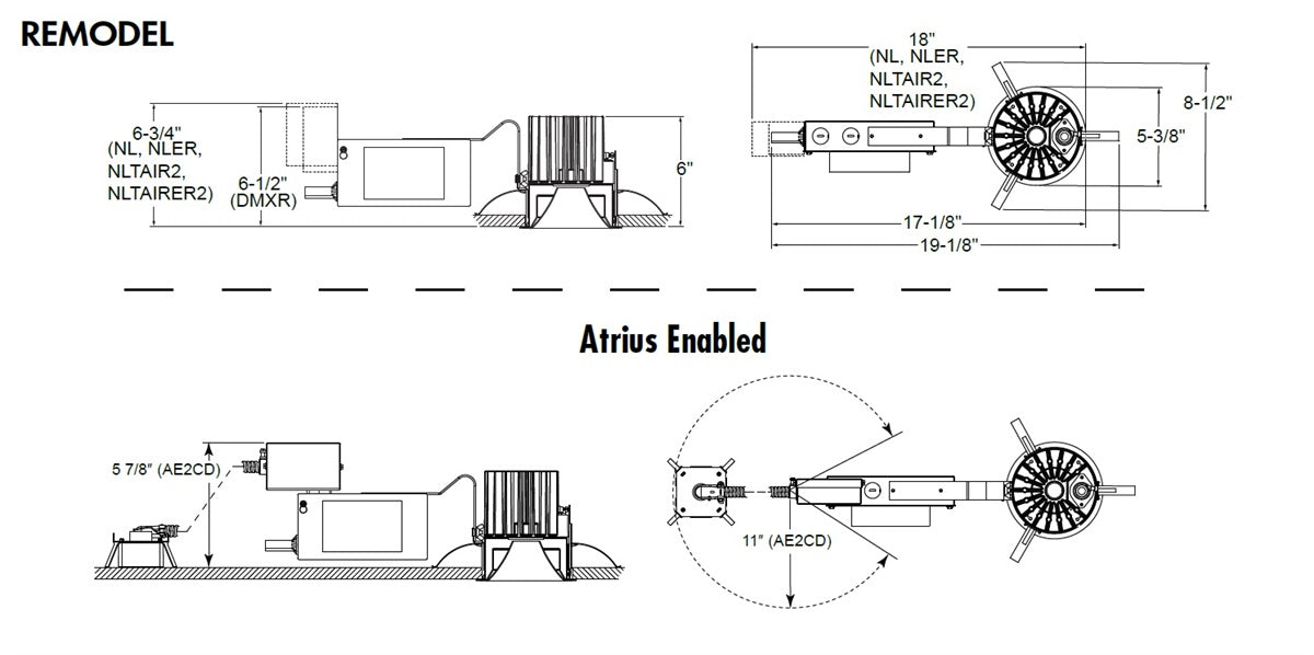 Juno LRM4 15LM 50K MVOLT G4 90CRI ZT Indy 4" Round Remodel Housing, 1500 Lumens, 5000K Color Temperature, 120-277V, G4 Generation, 90 CRI, 0-10V Dimming to 10% Min