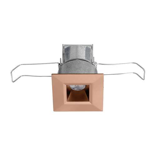 Juno MD1LG2 SQ 03LM 30K 80CRI NFL WL BZ Recessed Lighting 2-1/4" Mini LED Square Downlight Wet Location 3000K Narrow Flood Beam Spread, Bronze Finish