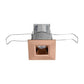 Juno MD1LG2 SQ 03LM 40K 80CRI FL WL BZ Recessed Lighting 2-1/4" Mini LED Square Downlight Wet Location 4100K Flood Beam Spread, Bronze Finish