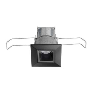 Juno MD1LG2 SQ 03LM 40K 80CRI SP WL BL Recessed Lighting 2-1/4" Mini LED Square Downlight Wet Location 4100K Spot Beam Spread, Black Finish