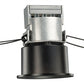 Juno Recessed Lighting MD1LW41K-SP-BL Wet Location 2-1/4" Mini LED Downlight 4100K Spot Beam Spread, Black Finish