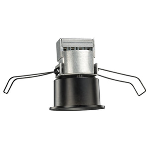 Juno Recessed Lighting MD1LWG2-935-NFL-BL Wet Location 2-1/4" Mini LED Downlight, 3500K, 90 CRI, Narrow Flood Beam Spread, Black Finish