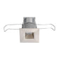 Juno Recessed Lighting MDSLG2-35K-SP-SN 2-1/4" Mini LED Square Downlight 3500K Spot Beam Spread, Satin Nickel Finish