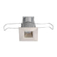 Juno Recessed Lighting MDSLWG2-3K-SP-SN 2-1/4" Mini LED Square Downlight Wet Location 3000K Spot Beam Spread, Satin Nickel Finish