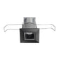 Juno Recessed Lighting MDSLWG2-41K-NFL-BL 2-1/4" Mini LED Square Downlight Wet Location 4100K Narrow Flood Beam Spread, Black Finish