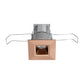 Juno Recessed Lighting MDSLWG2-935-SP-BZ Wet Location 2-1/4" Mini LED Square Downlight, 3500K, 90 CRI, Spot Beam Spread, Bronze Finish