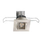 Juno MG1LG2 SQ 03LM 27K 80CRI NFL SN Recessed Lighting 2-11/16" Mini LED Gimbal Square Downlight 2700K Narrow Flood Beam Spread, Satin Nickel Finish