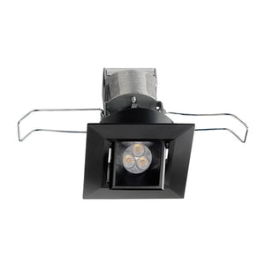 Juno Recessed Lighting MGSLG2-35K-NFL-BL 2-11/16" Mini LED Gimbal Downlight 3500K Narrow Flood Beam Spread, Black Finish