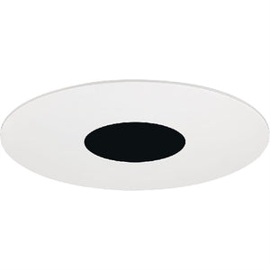 Juno Aculux NT3APIN BD WHFM WSOL Pinhole Adjustable White Flangeless Trim, Wet Location