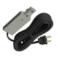 Juno Track Lighting R122SL (R122 SL) Trac Lites Cord and Plug Connector 3-Wire, Silver Color