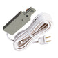 Juno Track Lighting R22SL (R22 SL) Trac Lites Cord and Plug Connector, Silver Color