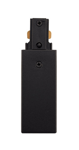 Juno Track Lighting R38RBL (R38 RP BL) Trac Lites End Feed Connector, For Use in Opposite Polarity Orientation, Black Finish