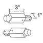 Juno Track Lighting R49WH (R49 WH) Trac Lites Track Continuation Kit, White Color
