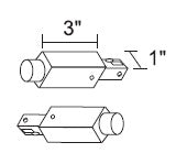 Juno Track Lighting R49WH (R49 WH) Trac Lites Track Continuation Kit, White Color