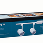 Juno Track Lighting R4K2501W-WH Trac Lites 4 ft. Track Kit - 50W Round Back, White Color