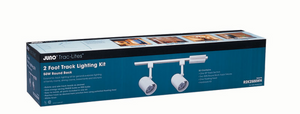 Juno Track Lighting R4K2501W-WH Trac Lites 4 ft. Track Kit - 50W Round Back, White Color