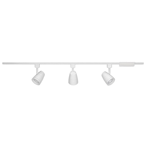 Juno Track Lighting R4K3600L27KUWH (R4K3600L 27K 80CRI PDIM UNF WH) Trac Lites 4 ft. 3 Heads Track Kit, 2700K Color Temperature, 80CRI, Universal Beam, White Color