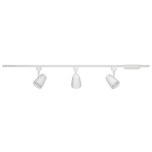 Juno Track Lighting R4K3600L3KUWH (R4K3600L 30K 80CRI PDIM UNF WH) Trac Lites 4 ft. 3 Heads Track Kit, 3000K Color Temperature, 80CRI, Universal Beam, White Color
