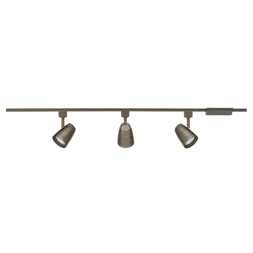Juno Track Lighting R4K3600L4KUBZ (R4K3600L 40K 80CRI PDIM UNF BZ) Trac Lites 4 ft. 3 Heads Track Kit, 4000K Color Temperature, 80CRI, Universal Beam, Bronze Color