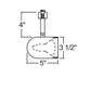 Juno R501 WHB WH Track Lighting Trac Lites Round Back Cylinder Line Voltage 50W R20/PAR20, White Baffle, White Color