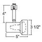 Juno Track Lighting R510WH (R510 WH) Trac Lites Step Cylinder Line Voltage 50W PAR20/R20 White Color