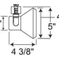 Juno Track Lighting R552BZ (R552 BZ) Trac Lites Flared Step Line Voltage 75W PAR30, Bronze Color