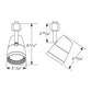 Juno R600L G2 40K 80CRI PDIM NFL BZ Track Lighting 10W LED Trac Lites Fixture, 4000K Color Temperature, 80 CRI, Phase Dimmable, Narrow Flood, Bronze Finish