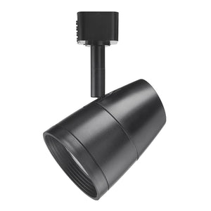 Juno Track Lighting R600LG24KSBL 10W LED Trac Lites Fixture, 4000K Color Temperature, 80 CRI, Spot Beam, Black Finish