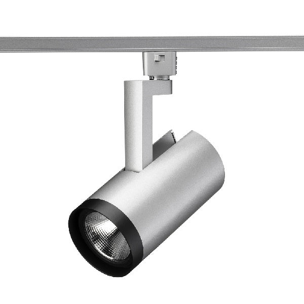 Juno R610L 30K 80CRI PDIM WFL SL Track Lighting Trac Lites 21W LED Cylinder, 120V, 3000K Color Temperature, 80 CRI, Phase Dimmable, Wide Flood Distribution, Silver