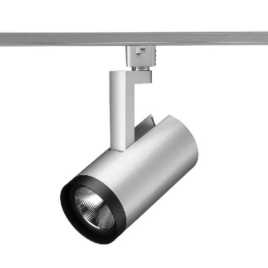 Juno R610L 30K 90CRI OFF WFL SL Track Lighting Trac Lites 21W LED Cylinder, 120V, 3000K Color Temperature, 90 CRI, Non-Dimming, Wide Flood Distribution, Silver