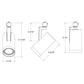 Juno R612L 35K 80CRI PDIM FL SL Track Lighting Trac Lites 37W LED Cylinder, 120V, 3500K Color Temperature, 80 CRI, Phase Dimmable, Flood Distribution, Silver