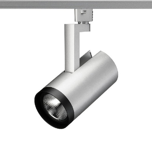 Juno R612L 35K 90CRI PDIM SP SL Track Lighting Trac Lites 37W LED Cylinder, 120V, 3500K Color Temperature, 90 CRI, Phase Dimmable, Spot Distribution, Silver