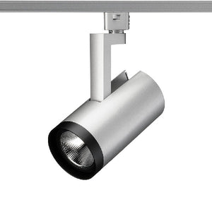 Juno R612L 40K 90CRI OFF FL SL Track Lighting Trac Lites 37W LED Cylinder, 120V, 4000K Color Temperature, 90 CRI, Non-Dimming, Flood Distribution, Silver
