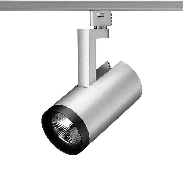Juno R612L 40K 90CRI PDIM FL SL Track Lighting Trac Lites 37W LED Cylinder, 120V, 4000K Color Temperature, 90 CRI, Phase Dimmable, Flood Distribution, Silver