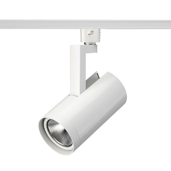 Juno R612L 40K 90CRI PDIM WFL WH Track Lighting Trac Lites 37W LED Cylinder, 120V, 4000K Color Temperature, 90 CRI, Phase Dimmable, Wide Flood Distribution, White