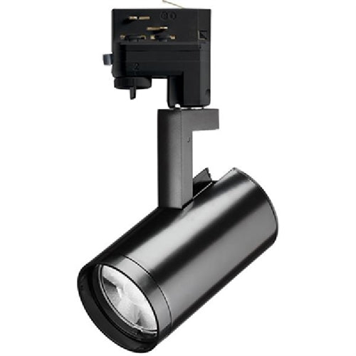 Juno Track Lighting R620L TEK 27K 90CRI PDIM VBS BL 15W Adjustable Beam LED Cylinder, TEK 120V Trac Adapter, 2700K, 90 CRI, Phase Dimmable, Variable Beam System, Black Finish