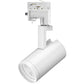 Juno Track Lighting R620L TEK 30K 90CRI PDIM VBS WH 15W Adjustable Beam LED Cylinder, TEK 120V Trac Adapter, 3000K, 90 CRI, Phase Dimmable, Variable Beam System, Black Finish