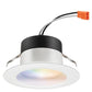 Juno RB4SC RGBW MW Recessed Lighting  4" RetroBasics Smart LED Smooth Trim Kit, Tunable White (2700K to 5000K) + RGB Color, Matte White