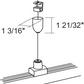Juno HD Commercial Track Lighting SKB30-WH (SKB30 WH) 277V 2-Circuit/2-Neutral, TEK/HTEK Ceiling Cup Kit, White Color